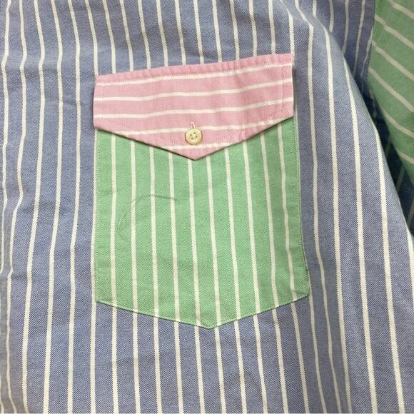 Polo Ralph Lauren Oxford Stripe Fun Shirt Multicolor 3XB - Picture 6 of 6